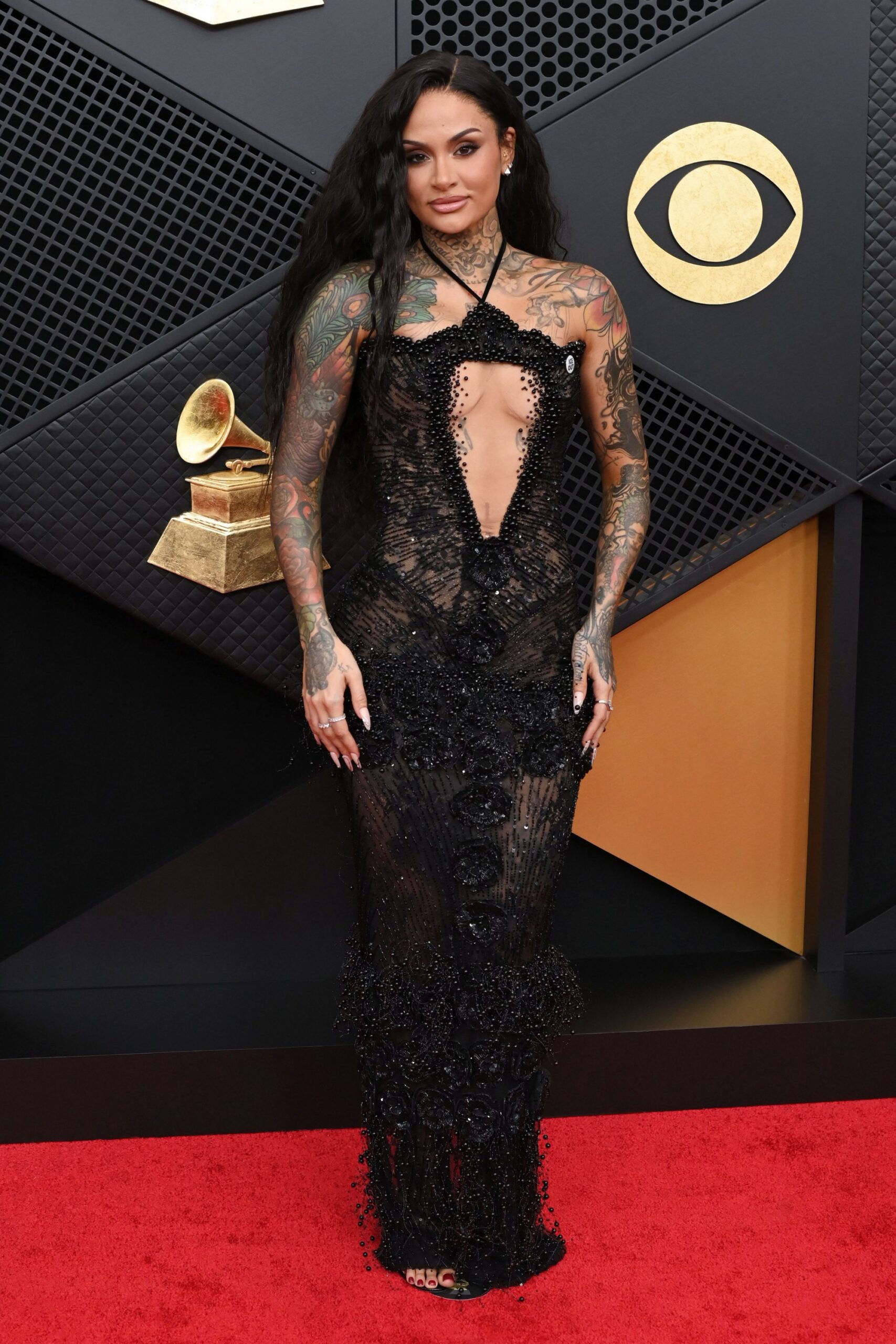 grammy naked dress Did Bianca Censori's barely-there Grammys look break the law? We found out